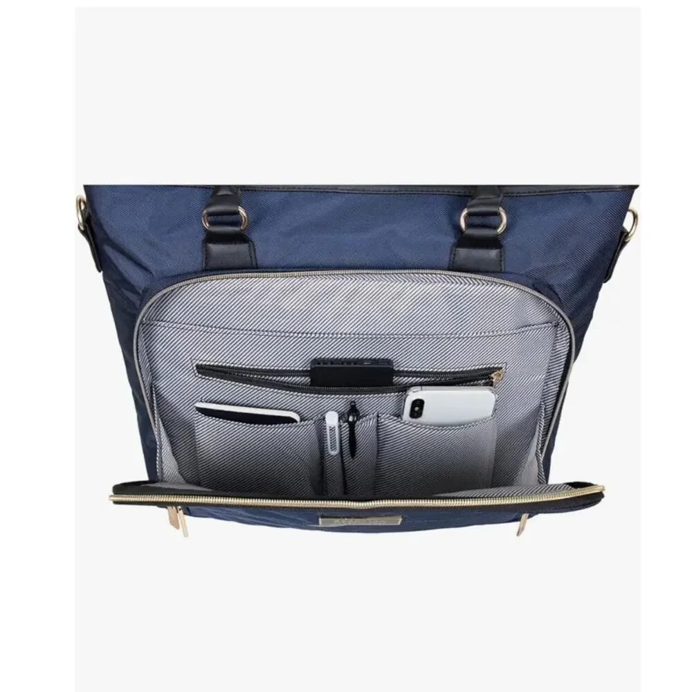Kenneth Cole Reaction Chelsea Chevron Navy Blue 15